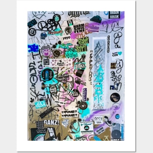 Street Sticker Design Tags Graffiti NYC Posters and Art